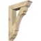 Ekena Millwork Olympic Traditional Rough Sawn Bracket w/ Offset Brace, Douglas Fir, 8"W x 32"D x 44"H BKT0806X32X44OLY01RDF - alternate 1